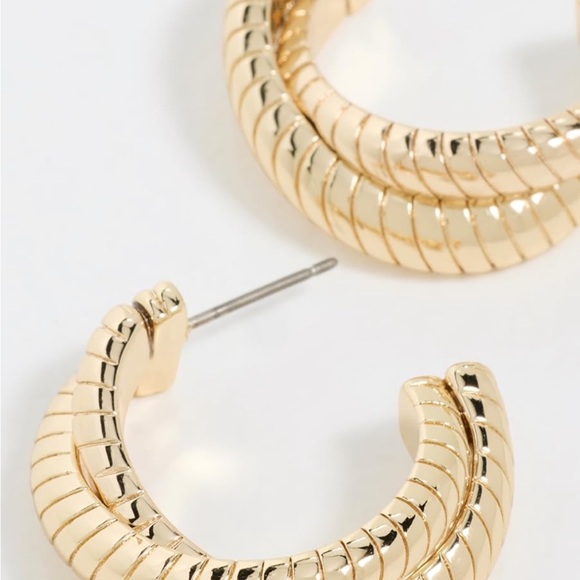 Roxanne Assoulin Twisted Gold Earrings - Picture 3 of 3